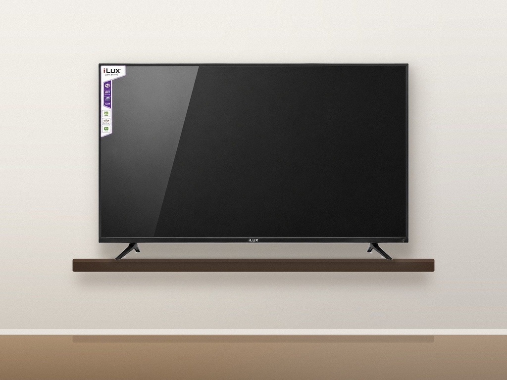 iLux TV LED 50 pouces - installe sur meuble mural