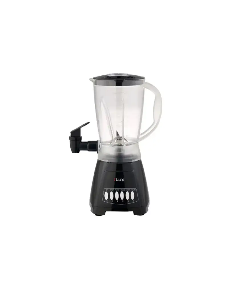 [244157] ILUX Blender Avec Distributeur de Jus - LX-2827D - 4 Vitesses + Pulse - 300W - 1.5L