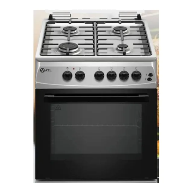 [ATLGAZ-PRESTIGE60S] ATL - GAZINIERE 4 FEUX 60X60 INOX ALLUMAGE AUTO