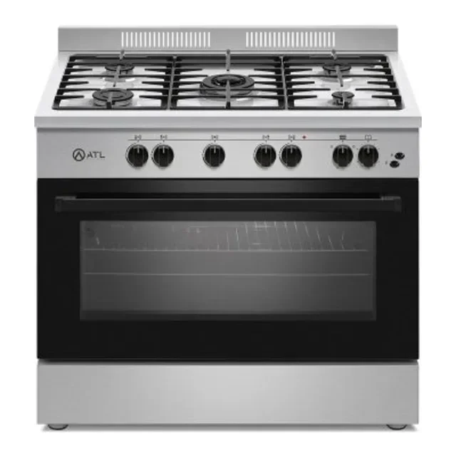 [ATLGAZ-PRESTIGE80S] ATL - GAZINIERE 6 FEUX 80X60 INOX ALLUMAGE AUTO