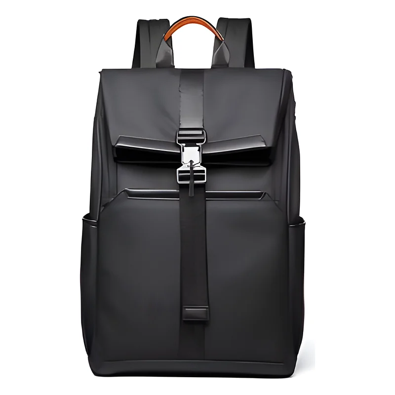 [SAC-08] Sac à Dos à Rabat avec Boucle – Noir
