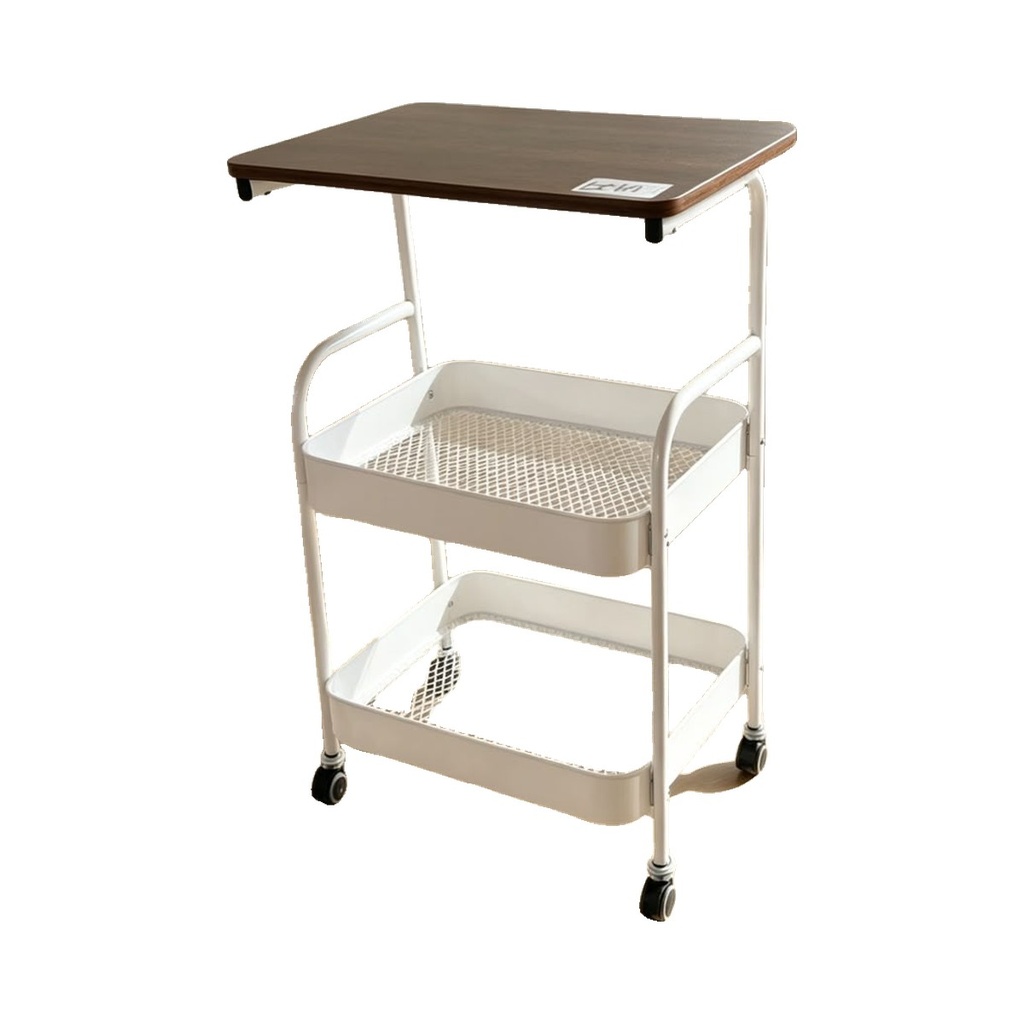 [MOB-LX1011] Desserte à roulettes LX1011 blanc 40*30*75