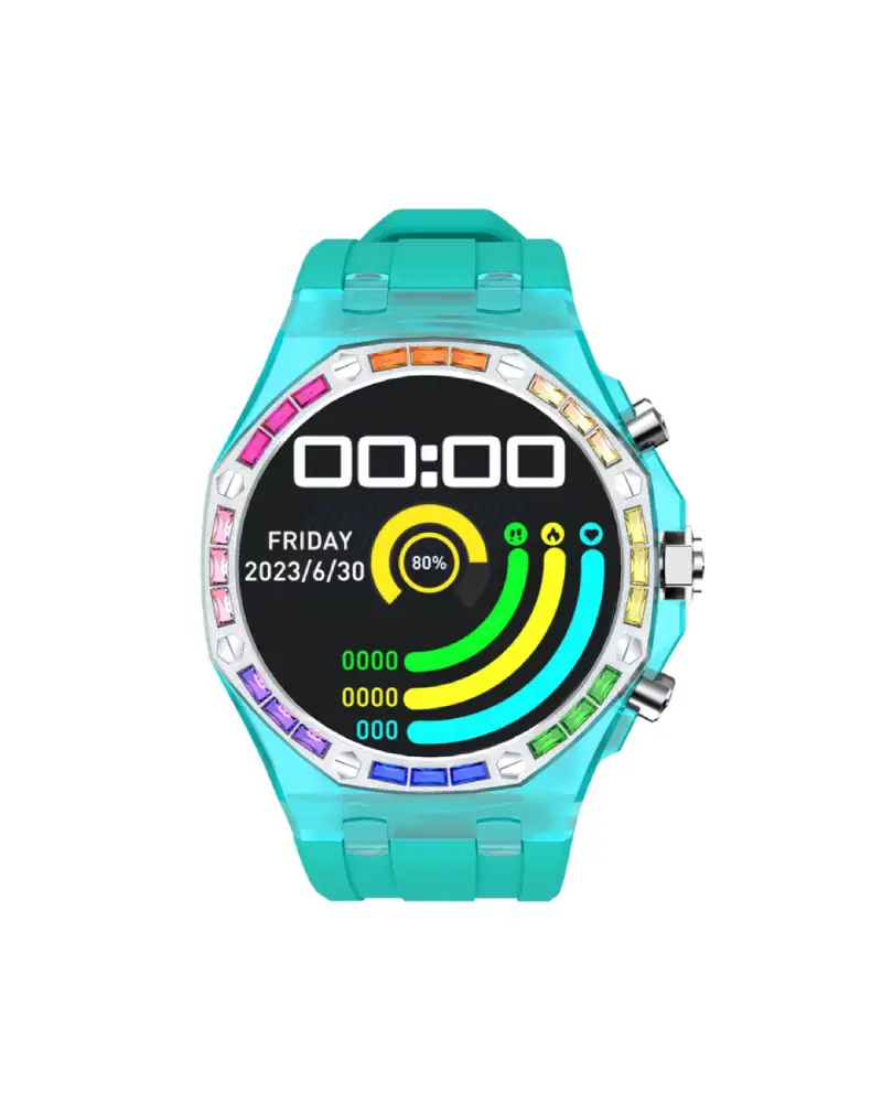 [PORO0093] Montre connectée Porodo Transparent Cristallo AP, écran AMOLED 1,43"