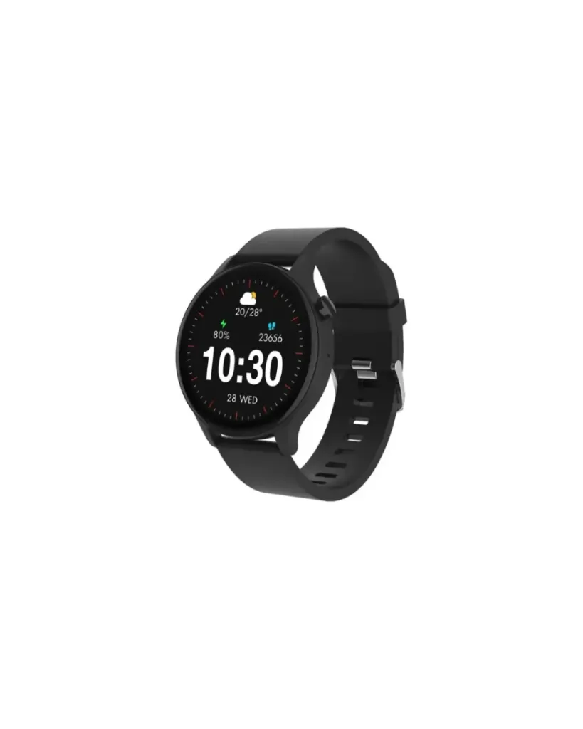 Montre connectée Porodo Essential Pulse (Noir), écran HD 1,38
