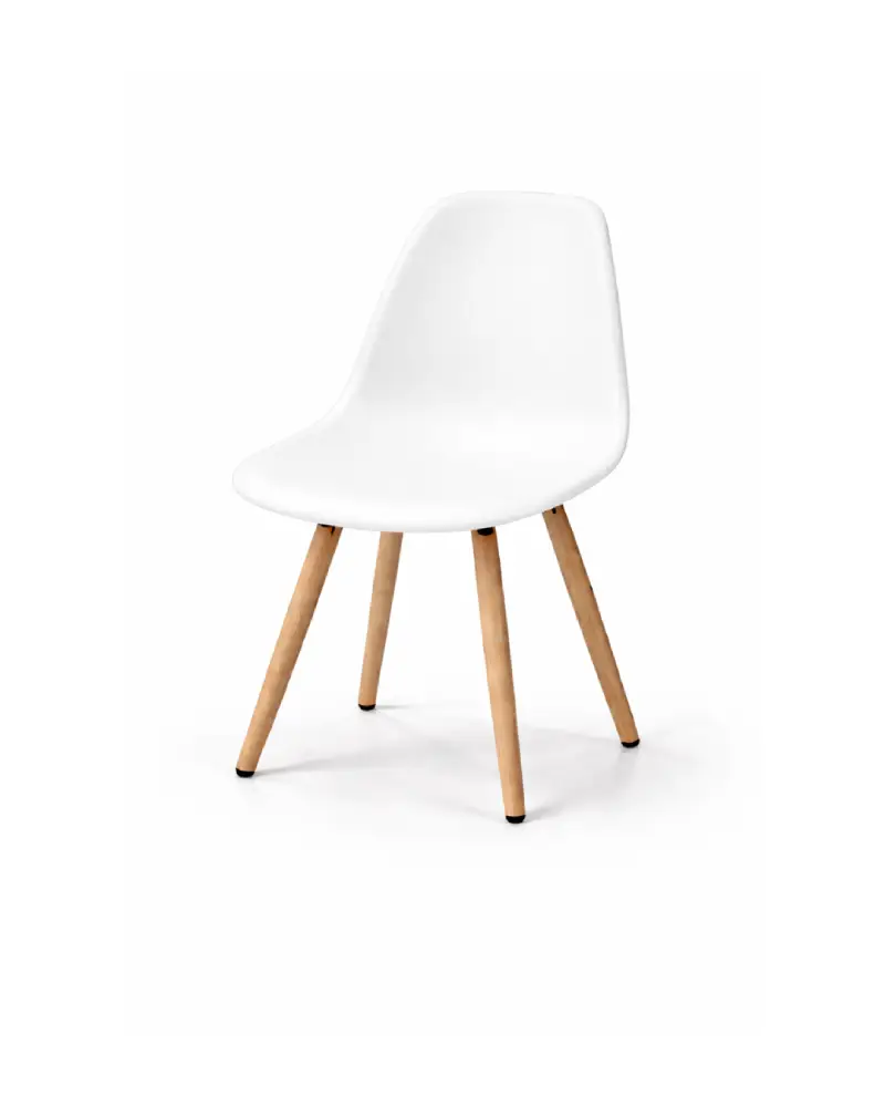 Chaise Moderne Verte avec Pieds en Bois