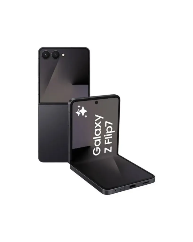 Samsung Z Flip7 256G + buds3 + tête de chargeur - 12 GB RAM LPDDR5X 256 Go de stockage - Processeur : Exynos 2500 Deca-Core - Réseau 5G - Android 16 - Noir