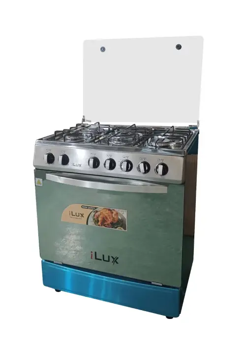 iLUX Cuisinière à Gaz 5 Feux - LXG-75SS - Inox