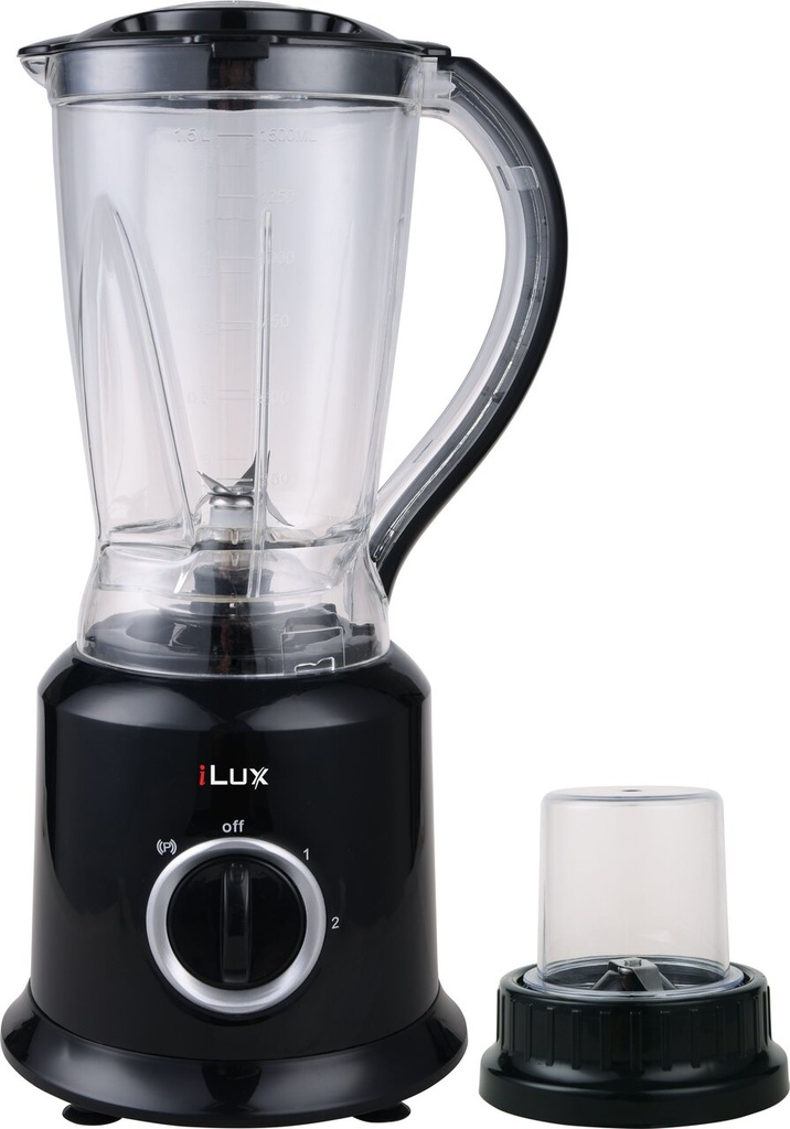 [244184] ILUX Blender avec Grinder - 2 en 1 - 300W - 1.5L LX-2836P