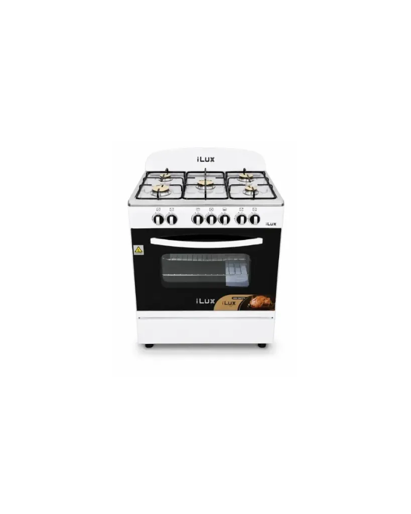 [177006] iLUX Cuisinière à Gaz 5 Feux - LXG-70W - Blanc