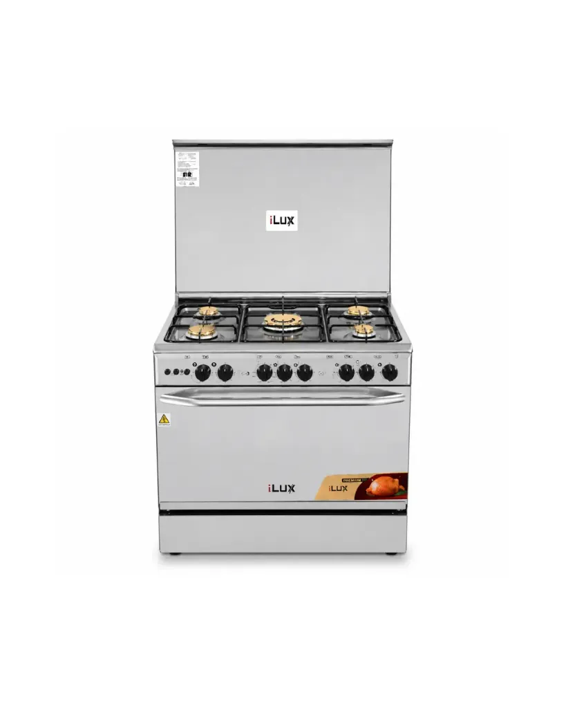 [LXG-9060SS] Ilux Cuisinière à Gaz 5 Feux - Inox