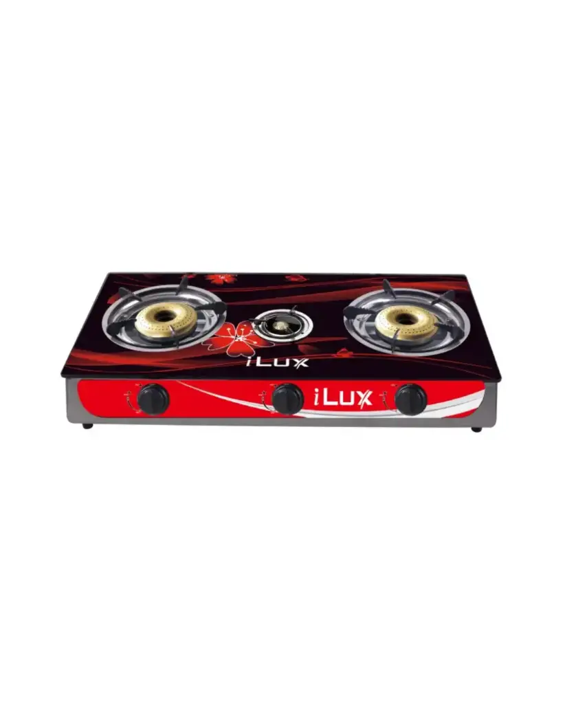 iLUX Cuisinière à Gaz - Réchaud 3 Feux - LXG-8213G