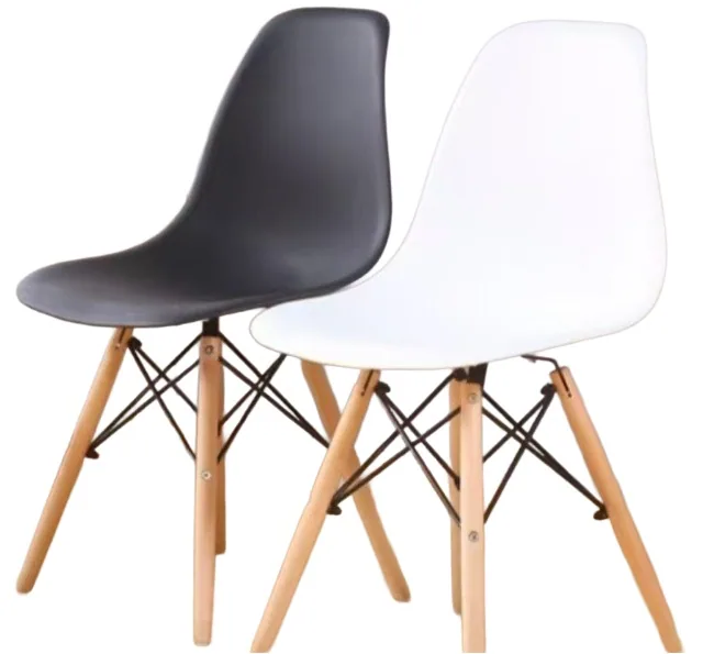 Chaise scandinave noir / blanc