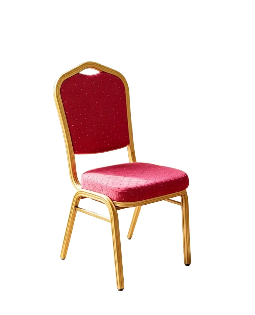 Chaise d'hôtel rouge dorée