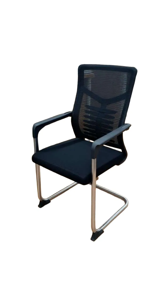 Chaise de bureau 802 (maille, pied traîneau)