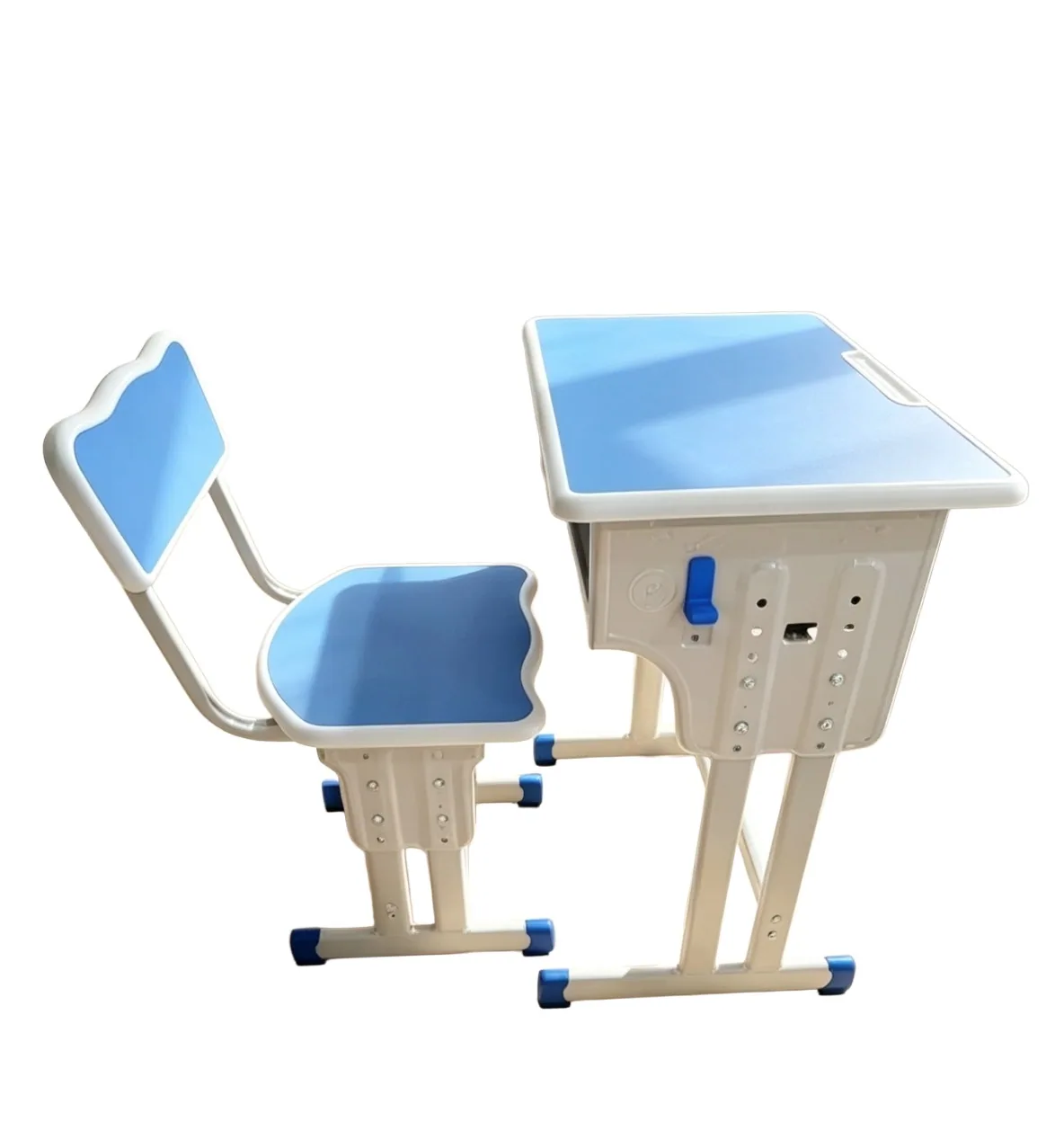 Pupitre scolaire + chaise bleu