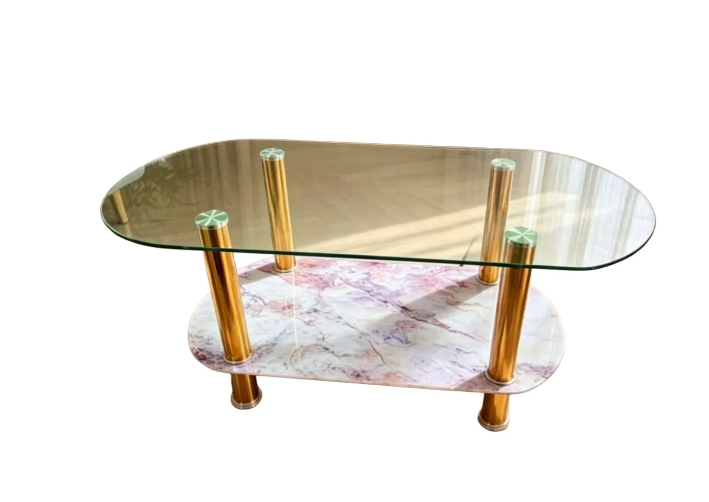 [MOB-LF-1] Table basse verre ovale LF-1 100*50*40