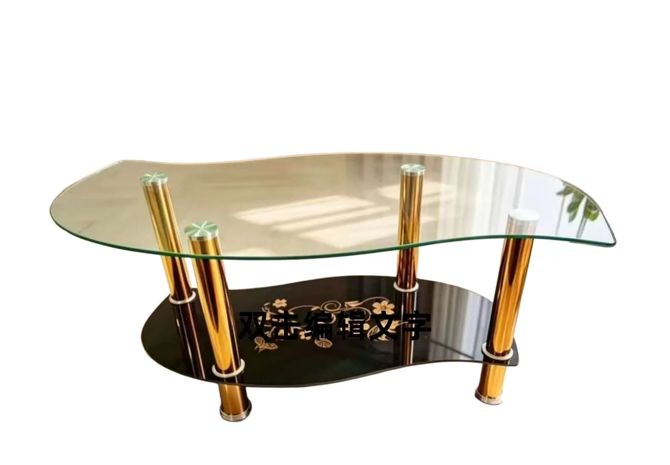 Table basse verre ovale LF-3 100*50*40