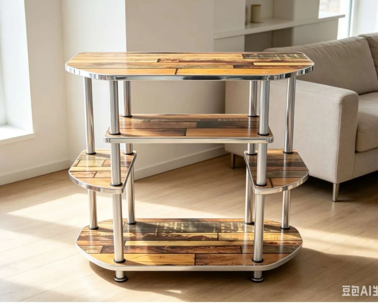 Table basse bois 3 niveaux MC-639