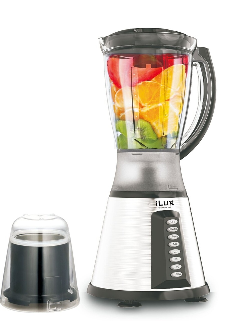 [244018] iLux Blender Avec Grinder - 2 en 1 - LX-926 - 350W - 1.5L