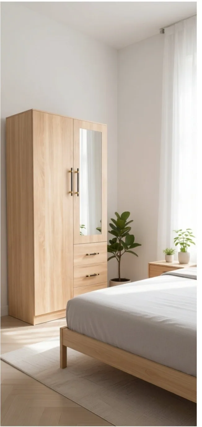 Placard 3 portes miroir 9662 80*40*190