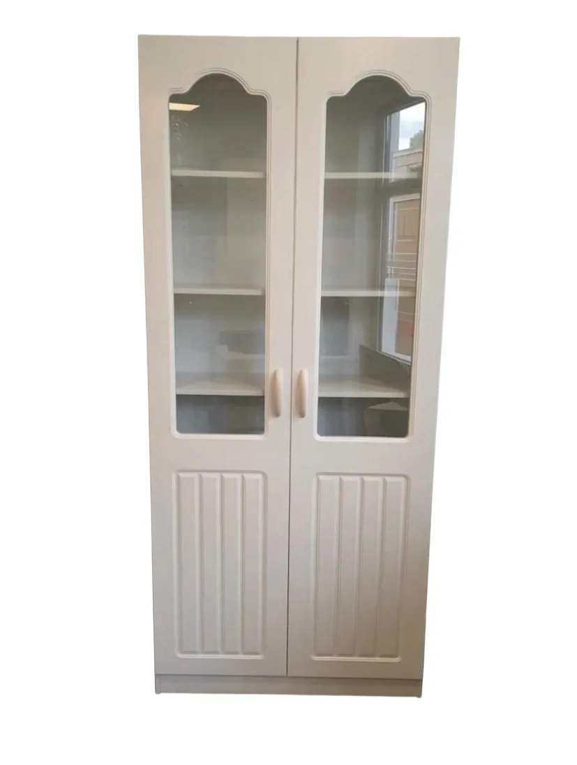 Vitrine 2 portes blanc BG-06 80*30*190