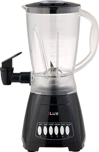 ILUX Blender Avec Distributeur de Jus - LX-2827D - 4 Vitesses + Pulse - 300W - 1.5L