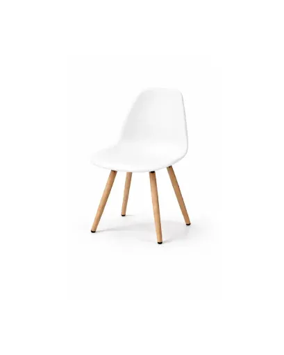 Chaise Moderne Verte avec Pieds en Bois