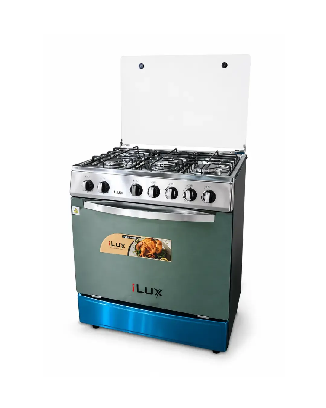 iLUX Cuisinière à Gaz 5 Feux - LXG-75SS - Inox