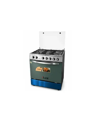 iLUX Cuisinière à Gaz 5 Feux - LXG-75SS - Inox