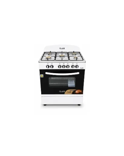 iLUX Cuisinière à Gaz 5 Feux - LXG-70W - Blanc